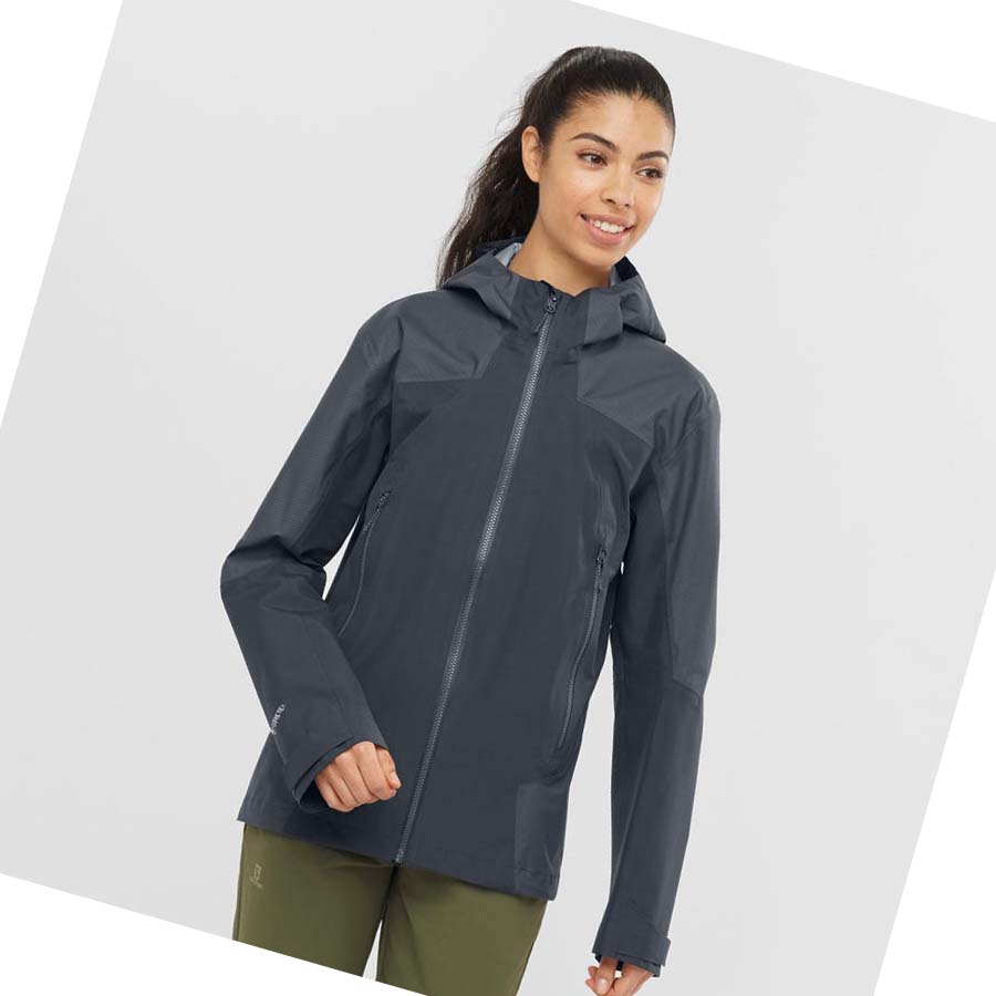 Chaquetas Salomon OUTLINE GORE-TEX WATERPROOF HYBRID Mujer Negros | MX 2486GSO